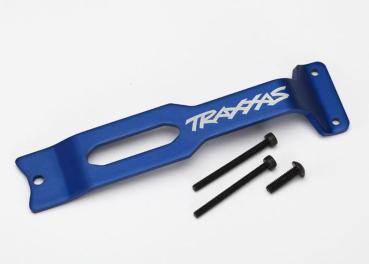 Chassis Strebe Aluminium blau hinten TRAXXAS Summit, E-Revo 2.0